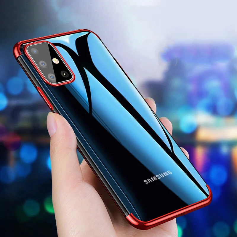 Мягкий чехол Hacrin для Samsung Galaxy A51 Роскошный прозрачный мягкий силиконовый из ТПУ с
