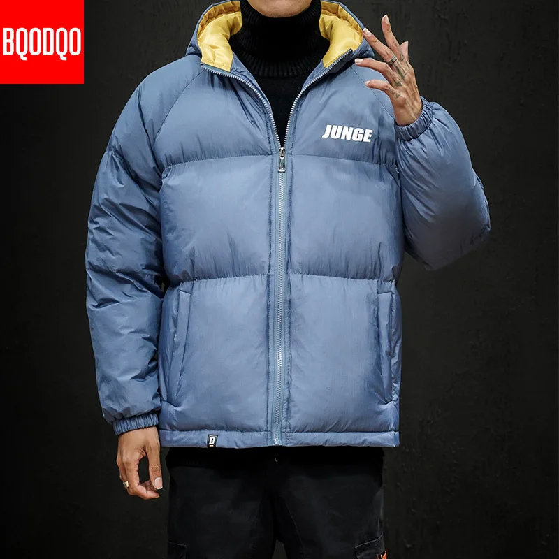 Теплая 5XL Повседневная зимняя куртка, пальто для мужчин-15 градусов, Толстая Военная уличная куртка с капюшоном, Мужская Роскошная японская парка в стиле хип-хоп