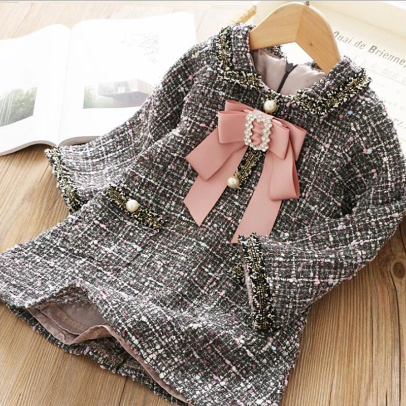 navy gray Модное платье для девочек Классическая дизайнерская детская одежда принцессы элегантное платье с короткими рукавами для дня рождения, свадьбы, вечеринки для детей от 3 до 8 лет - Цвет: navy gray