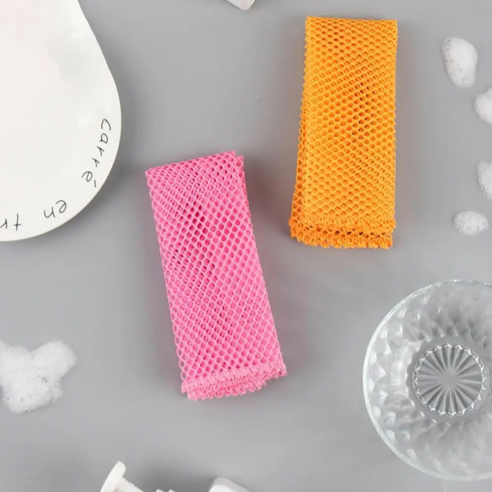 Mesh Dish Towel Two-piece Creative Home Cleaning Tool Multi-purpose Dishcloth Cleaning Easy To Clean