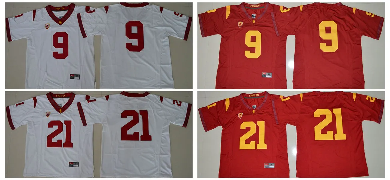Новое поступление, высокое качество, USC Trojans JuJu Smith-Schuster Adoree' Jackson для мужчин Джерси