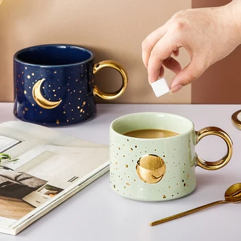 

Personalised Ceramic Coffee Mug Large Capacity Nordic Simple Couple Esspresso Cups Luxury Creative Milk Mug Gift Drinkware DA60M