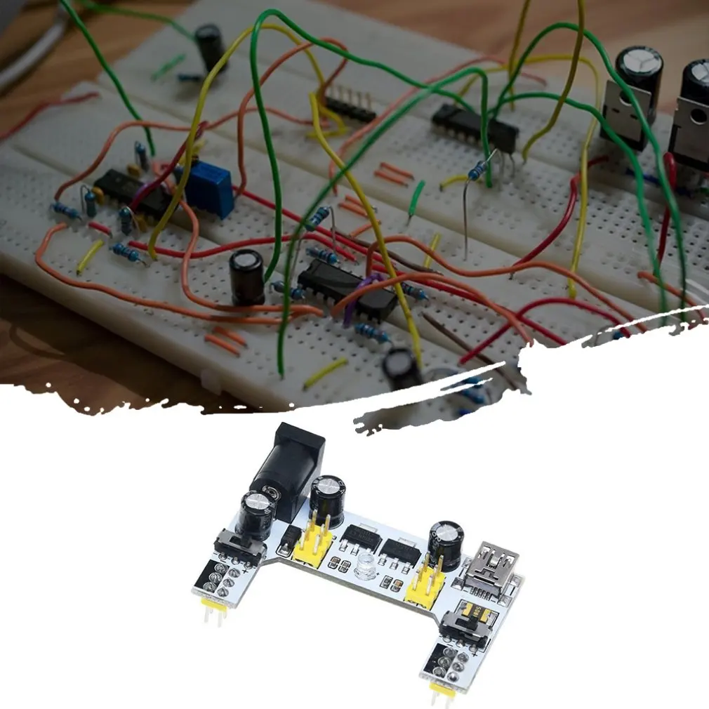 Модернизированный K2 MB-102 MB102 макетный модуль питания 3,3 V 5V Для Arduino модуль регулятора напряжения постоянного тока