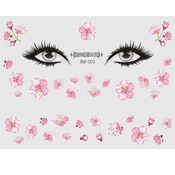

6pcs Daisy Face Stickers Makeup Stickers Waterproof Sweat-proof Small Face Paste Collarbone Decors for Women Girls (Assorted Co