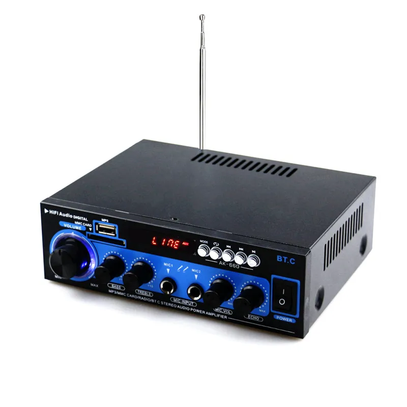 500 Вт+ 500 Вт усилитель звука для автомобиля двухканальный выход Hi-Fi аудиоусилитель bluetooth высокая точность стерео fm-радио с пультом дистанционного управления Contr