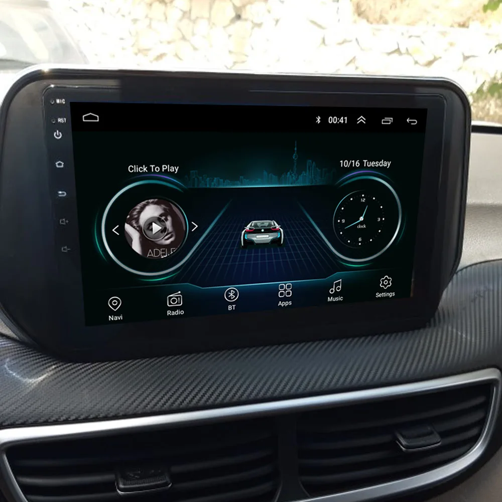 

9" Quad-core 2.5D IPS screen Android 10 Car GPS radio Navigation for Hyundai ix35 Tucson 2018-2020 with 4G/Wifi,DVR,1080P