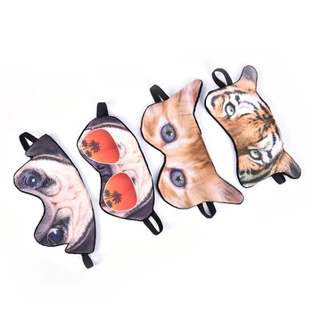 

Cotton Sleep Eye Mask 3D Animal Eyeshade Cute Eyepatch Sleeping Mask Travel Eye Cover Rest Eye Band Sleep Aid Eye Blindfold