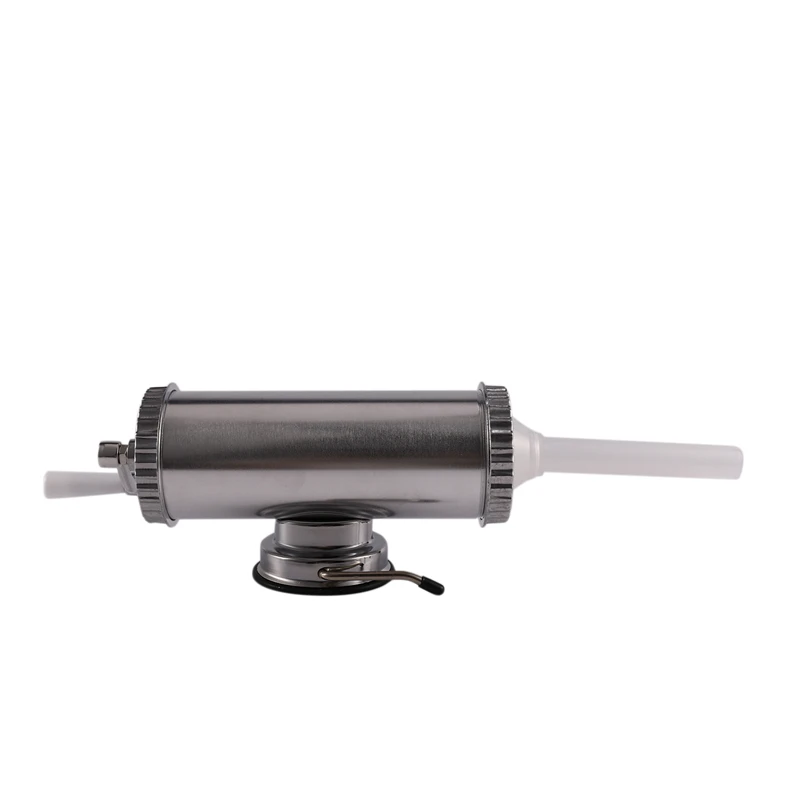 

3 LBS Sausage Stuffer with Suction Base Homemade Sausage Filler Sausage Syringe Aluminum Manual Sausage Maker