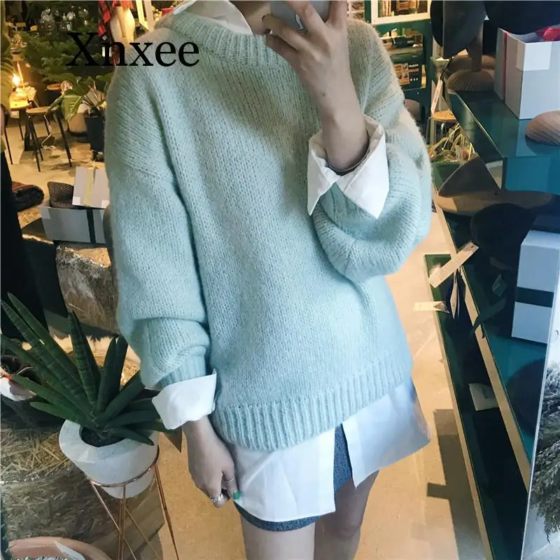 Thickening Low temperature Sweater Women 2020 Autumn Winter Solid O Neck Pullover Sweaters Knitted Long Sleeve Jumpers Casual Thickening Low temperature Sweater Women 2020 Autumn Winter Solid O Neck Pullover Sweaters Knitted Long Sleeve Jumpers Casual