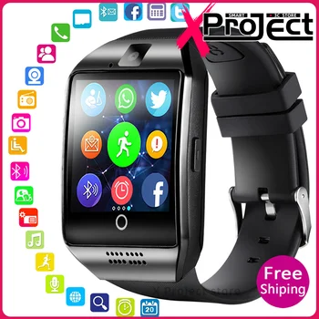 

Q18 smart watch Camera Bluetooth smartwatch 2020 SIM TF Sport Women Men's Watches Fitness Bracelet pk amazfit GT08 DZ09 A1 Y1 V8