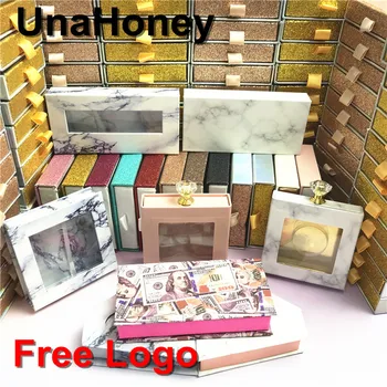 

Custom Eyelashes Packing Boxes Lashes Package Customize Storage Cases Makeup custom your logo Mink False Eyelash empty