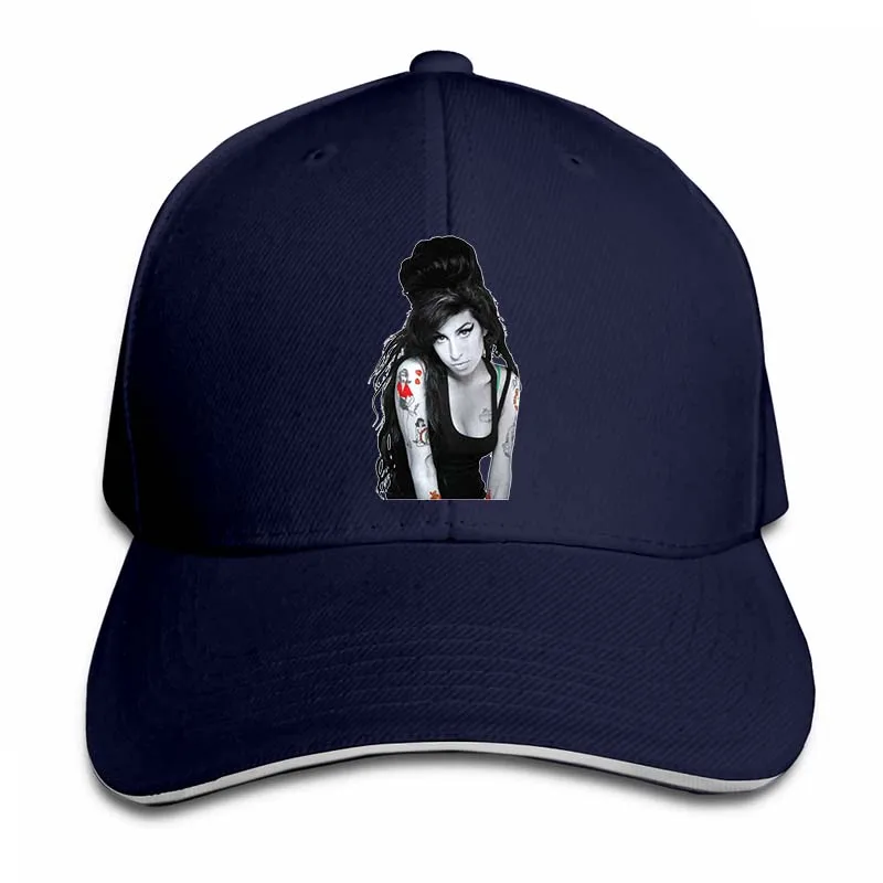 Amy Winehouse, джаз регги, Ретро стиль, Лондон, Камден, топ, бейсбольная кепка, для мужчин, женщин, Дальнобойщик, шапки, модная Регулируемая Кепка - Цвет: 2-Navy