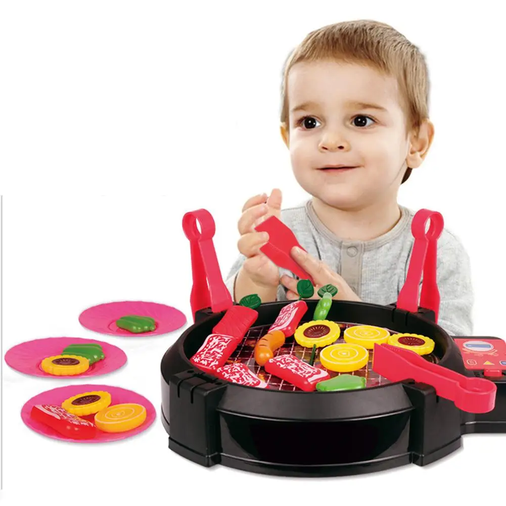 Kids Play House Toys Simulation Electricing Bbqes Toys Kitchen Utensiles Appliances Parent-child Interactive Toys For Children Kids Play House Toys Simulation Electricing Bbqes Toys Kitchen Utensiles Appliances Parent-child Interactive Toys For Children