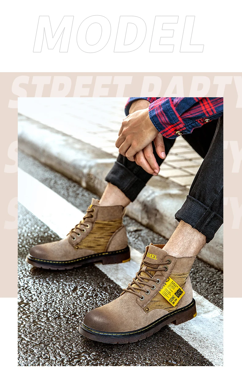CAMEL/мужская водонепроницаемая походная обувь; альпинистские треккинговые ботинки; Мужская Уличная обувь; противоскользящие горные тактические ботинки для мужчин