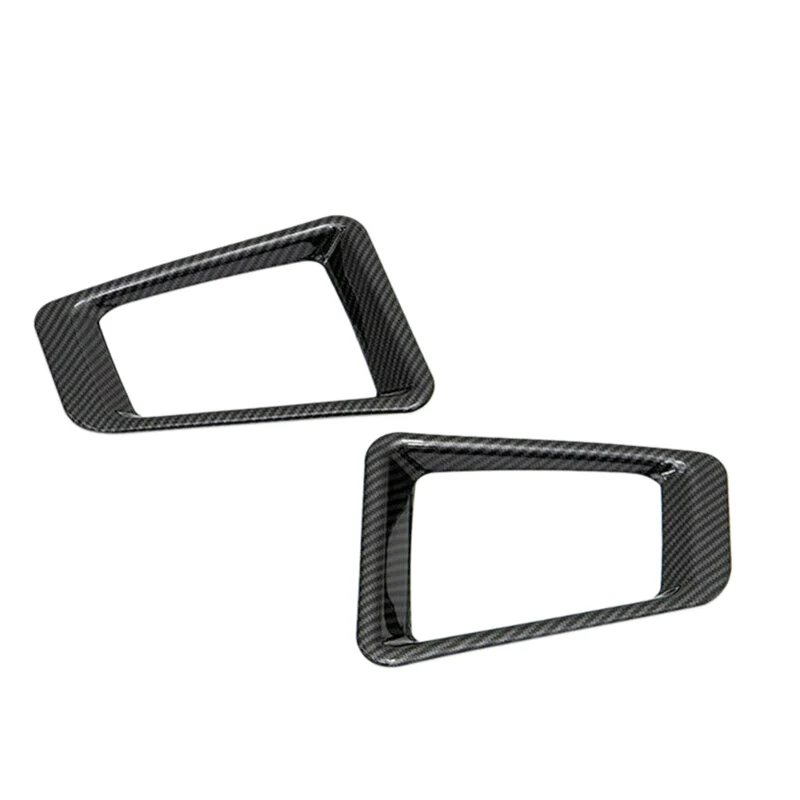 2 шт. Автомобильный Черный ABS углеродное волокно передняя противотуманная фара светильник Накладка для Suzuki Jimny JB64W