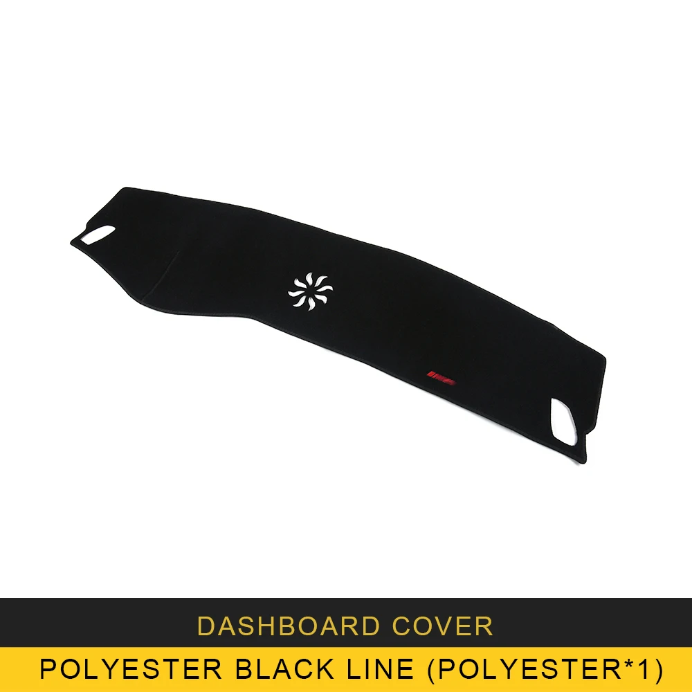 Gelinsi для Mercedes Benz C Class W205 GLC- автомобильный чехол на приборную панель, Солнцезащитный коврик, накладка на подушку, аксессуары для интерьера - Название цвета: black line X1