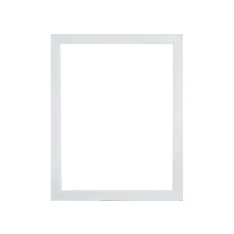 White DIY простая деревянная рамка ПВХ пена картина фоторамка алмазная живопись по номерам рамка Декор стены комнаты подарочные инструменты - Цвет: White