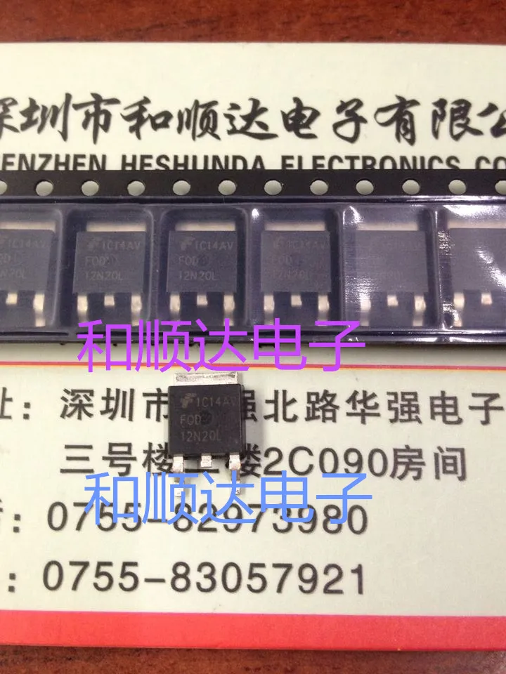 /5 шт/FQD12N20L TO-252 12A 200V