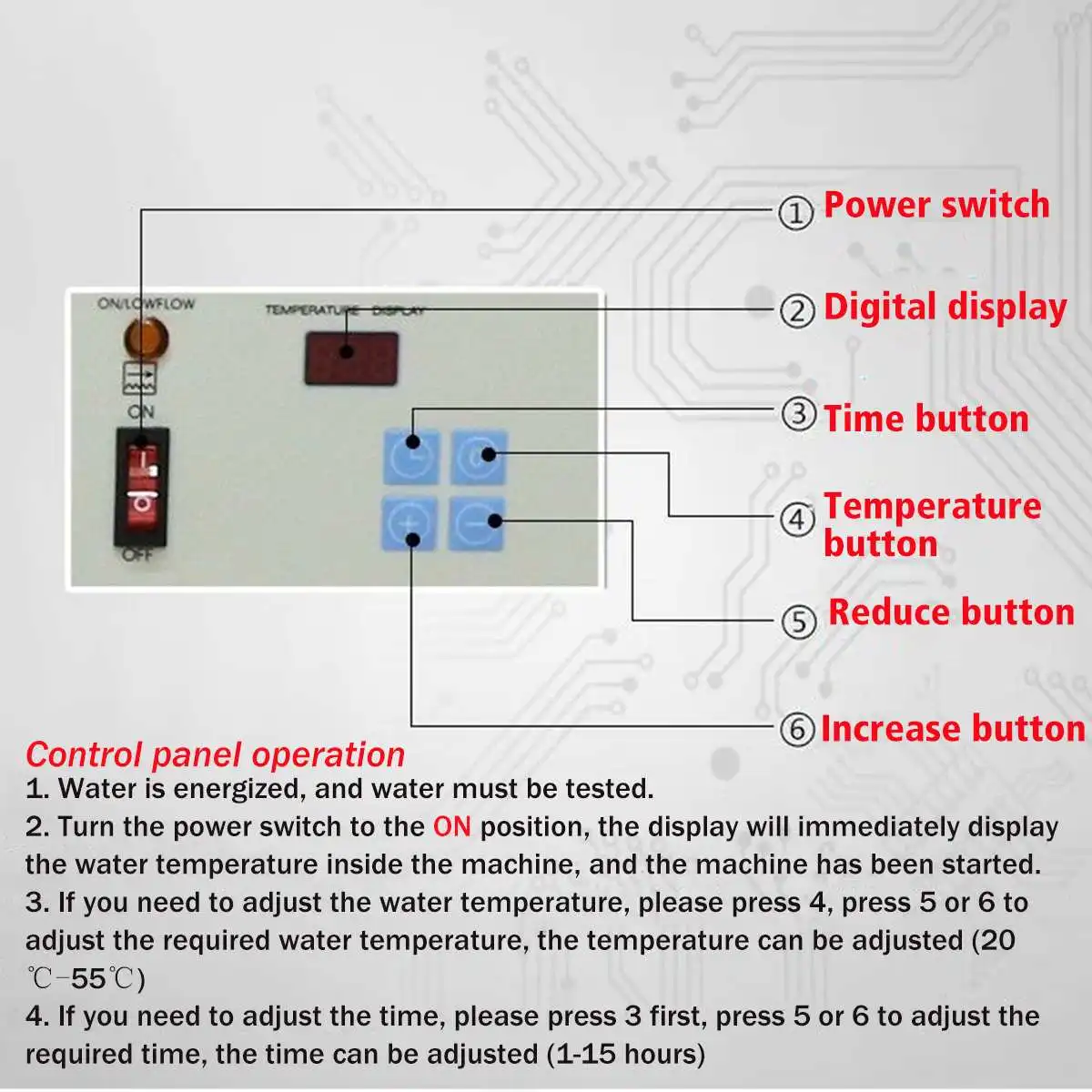 11KW 220V электрический водонагреватель цифровой термостат водонагревателя для бассейна, спа горячий коврик для ванной водонагревателя