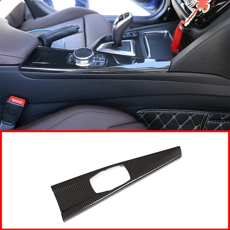 

Carbon Fiber ABS Car Interior Multimedia Panel Cover Trim For BMW 3 Series F30 2013-2018 Car Accessories For LHD