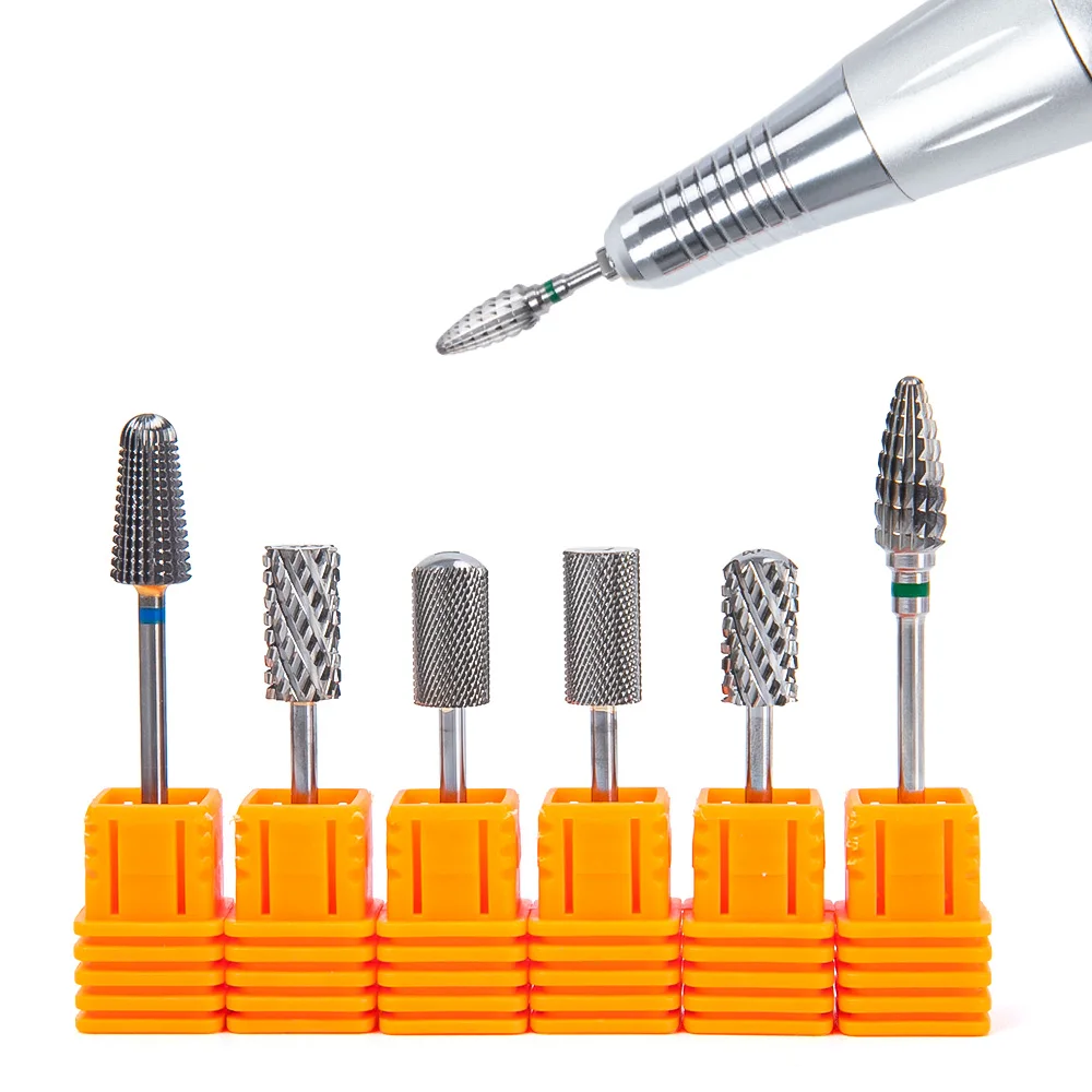 Tungsten Carbide Nail Drill Bit Electric Nail Mills Cutter for Manicure Machine Accessories Dmoley nail drill bit nail drill bits