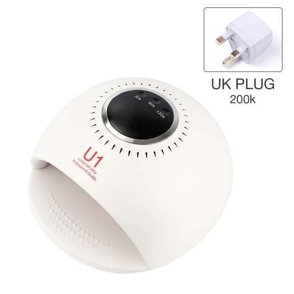 UK Plug 84 Вт Сушилка для ногтей Светодиодная УФ-лампа для ногтей 42 светодиодный лампы Гель-лак отверждения лампа с 30 s/60 s/120 s таймер ЖК-дисплей Гвозди Сушилка Маникюр - Color: UK Plug