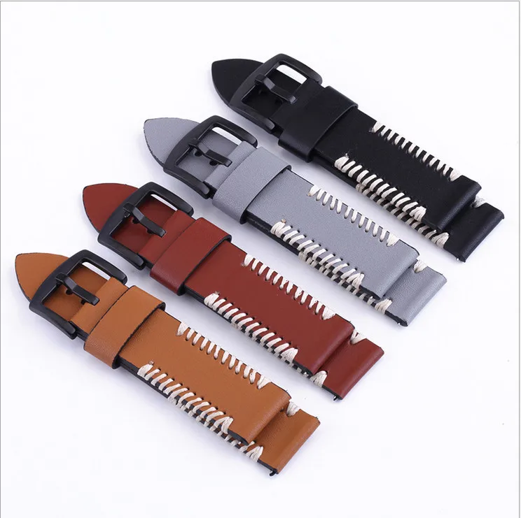 

New 1PCS genuine cow leather Watch band watch strap 20mm 22mm 24mm 26mm for GearS3 moto360 watch bands-20061202