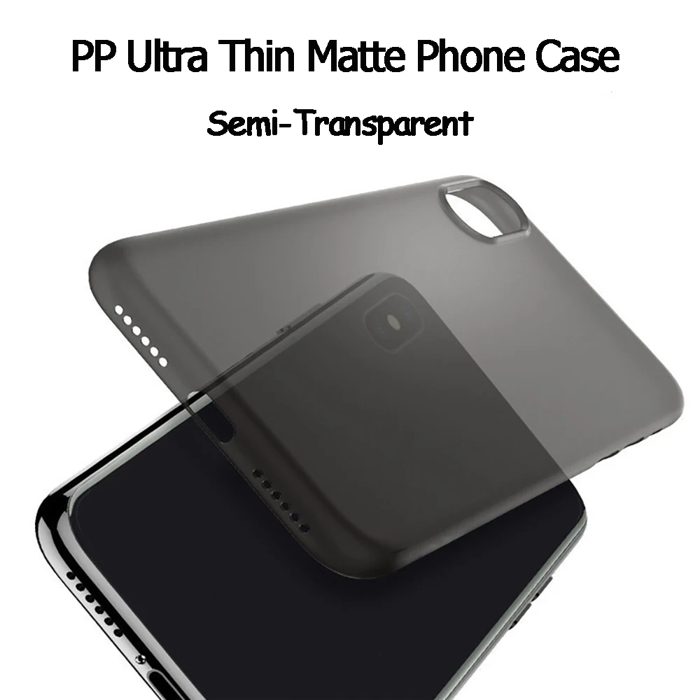 

LISM Casing For iPhone 11 11Pro 6 7 8Plus X XR XS Max Simple Matte Ultra Thin PP Phone Case Cover Protector For iPhone 11Pro Max