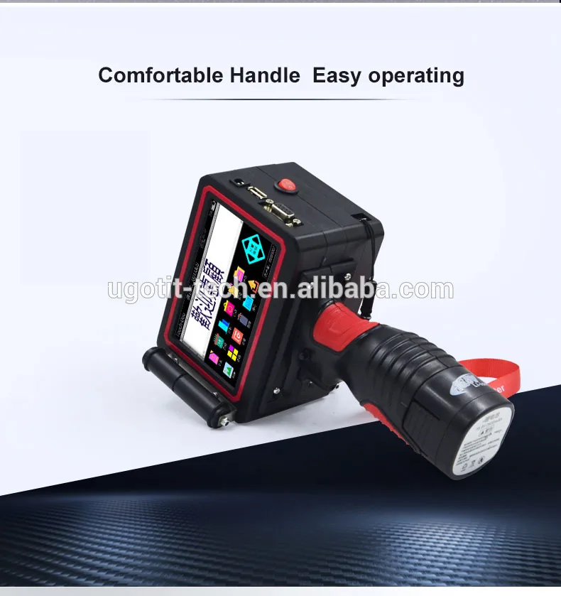 Factory Price 50mm height large character Touch Screen Hand Held Inkjet Printer For Wood