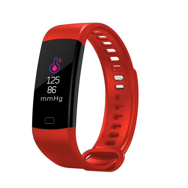 Умный браслет для мужчин и женщин спортивные Смарт-часы фитнес-трекер монитор сердечного ритма кровяное давление Smartwatch для ios android - Цвет: red