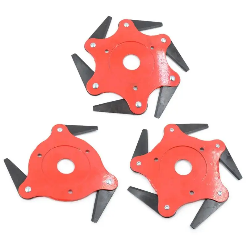 Garden Lawn Mower Blade Manganese Steel Easy Install High Hardness Sharper and More Durable Grass Trimmer Brush Cutter Head