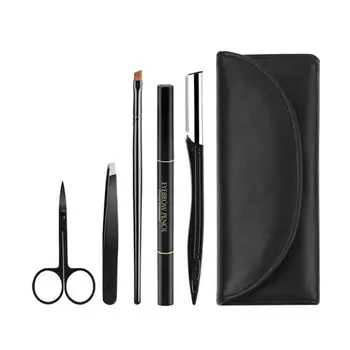 

5Pcs Portable Eyebrow Grooming Set Eyebrow Shaping Knife Waterproof Eyebrow Pencil Eyebrow Trimming Suit Make Up Tool with bag