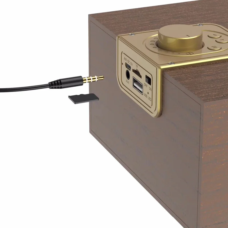 Magic V5 Деревянный Ретро домашний Bluetooth динамик мобильный телефон открытый беспроводной Bluetooth аудио машина беспроводной настольный аудио