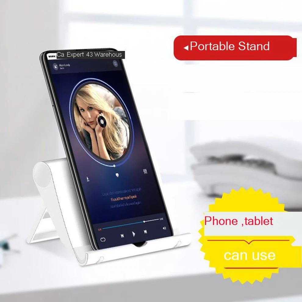 Складная пластиковая подставка для телефона Vogek, подставка для iPhone X, XR, samsung S10, S10+, Кронштейн для мобильного телефона ярких цветов