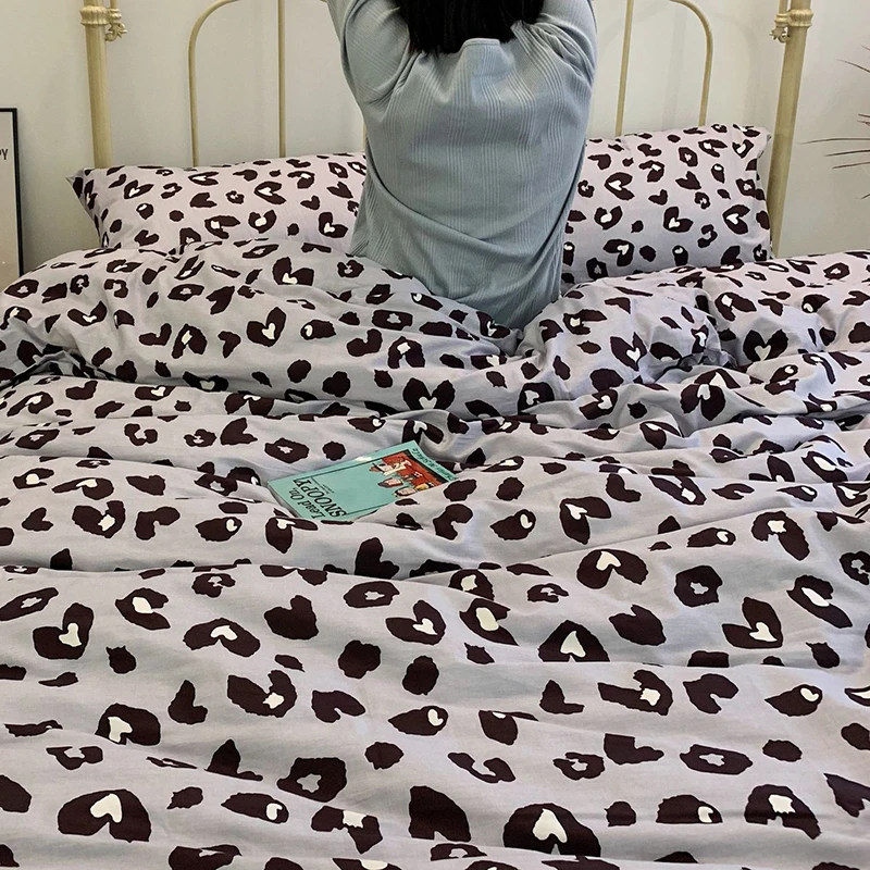 Детский комплект постельного белья из хлопка для маленьких девочек, 3 шт./компл., постельное белье 150*200 см, постельное белье с рисунком, BXX038