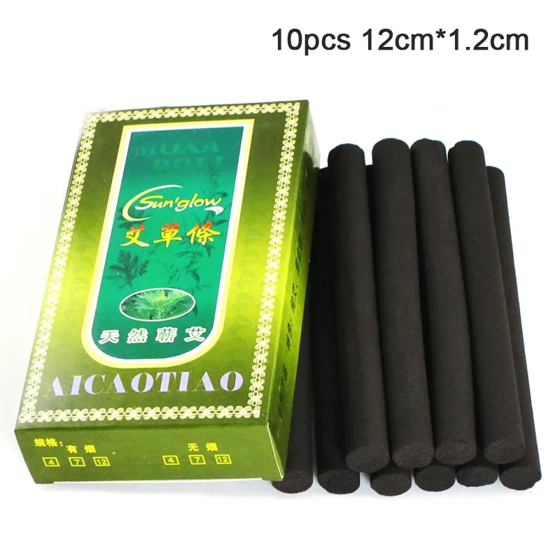 

1box Smokeless Moxibustion Body Healing Therapy Pain Relief Moxa Stick Roll Burner