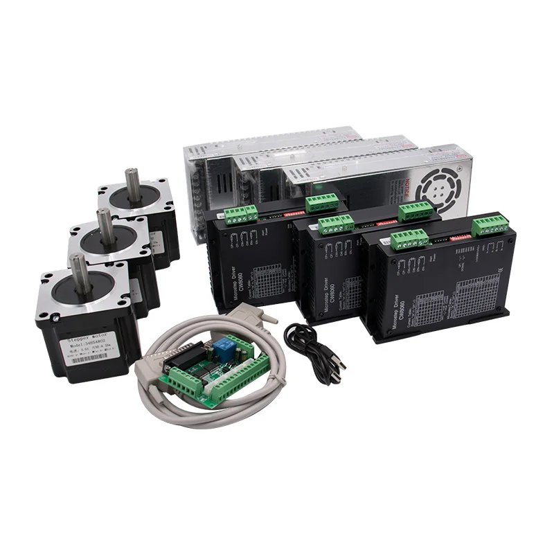 4 оси ЧПУ комплект Nema 34 1230Oz-in/5.6A 8.5N шаговый двигатель и 80VDC 256 Microstep драйвер двигателя CW8060 SP для фрезерного станка с ЧПУ