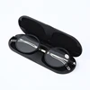 May Flower Anti-blue Ray Reading Glasses Thin Protable Presbyopic Eyeglasses With Case Round Glasses Frame For Men Readers+1.5+2 2