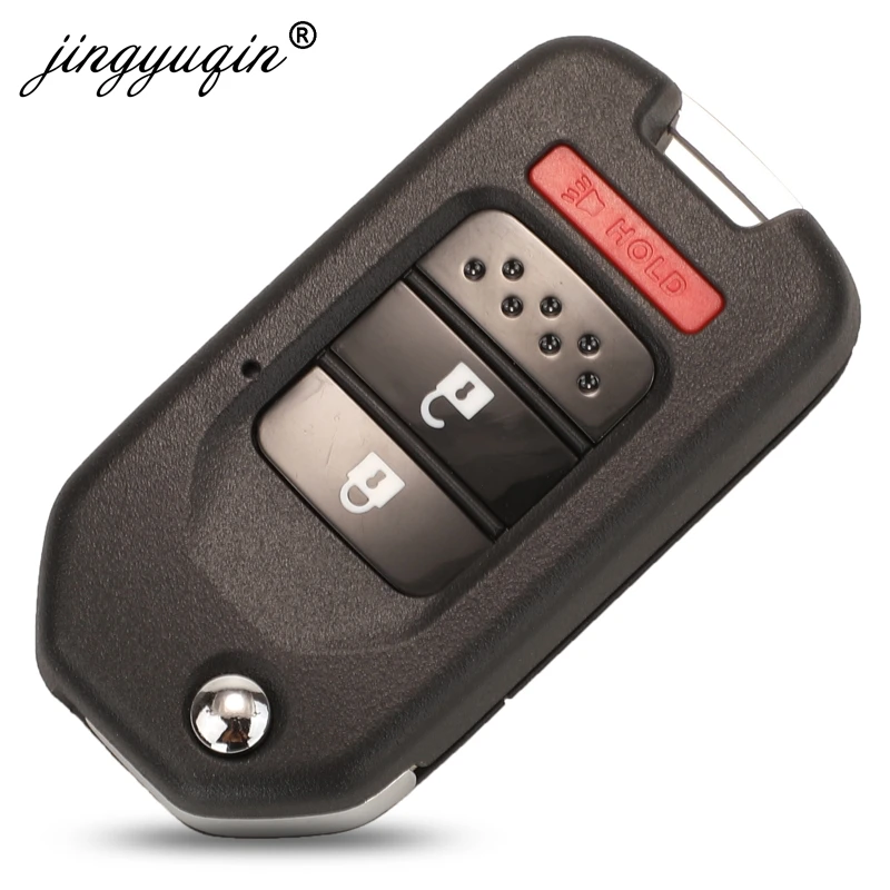 Modified Flip Remote Key Shell For Honda FIT XRV VEZEL CITY JAZZ CIVIC HRV 2/3/4 Buttons Folding Key Case Fob Upgrade
