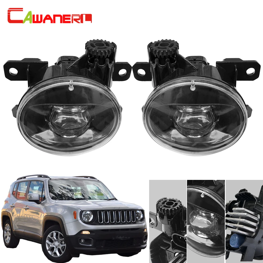 Cawanerl для Jeep Renegade BU 2015 2016 2017 2018 автомобильный 4000LM противотуманный светильник H11 Devil