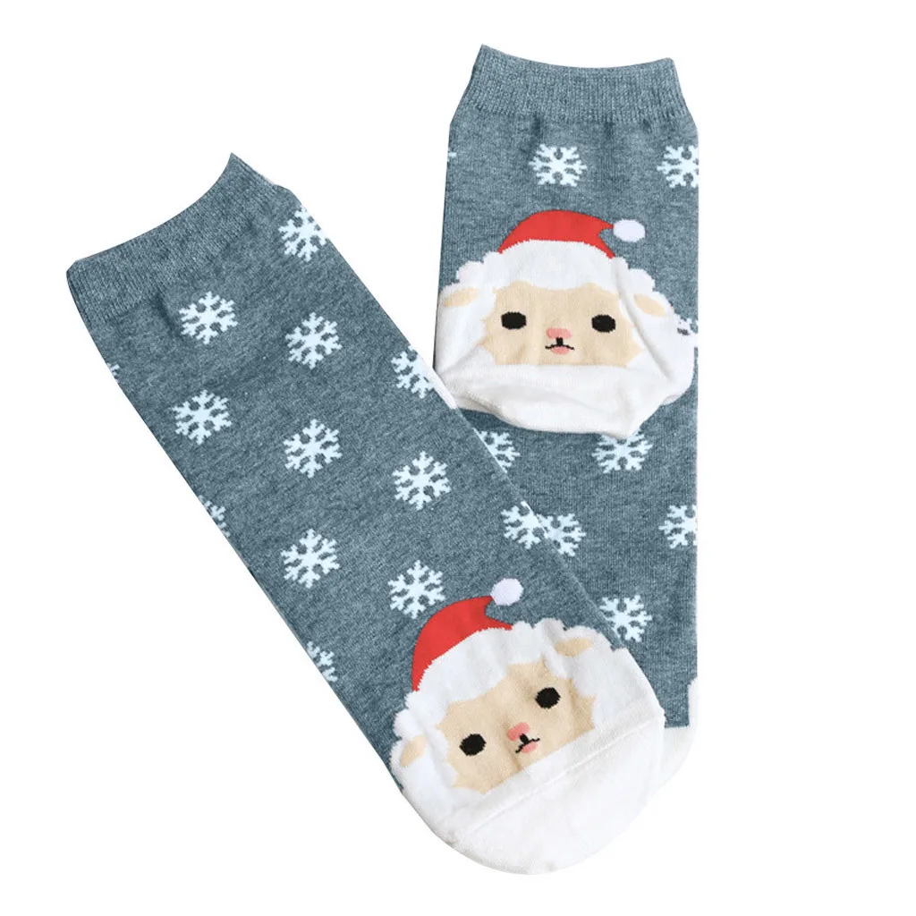 1 пара, женские носки, повседневные зимние носки, женские рождественские хлопковые Мультяшные трехмерные милые теплые женские носки, подарок на Рождество - Цвет: GY