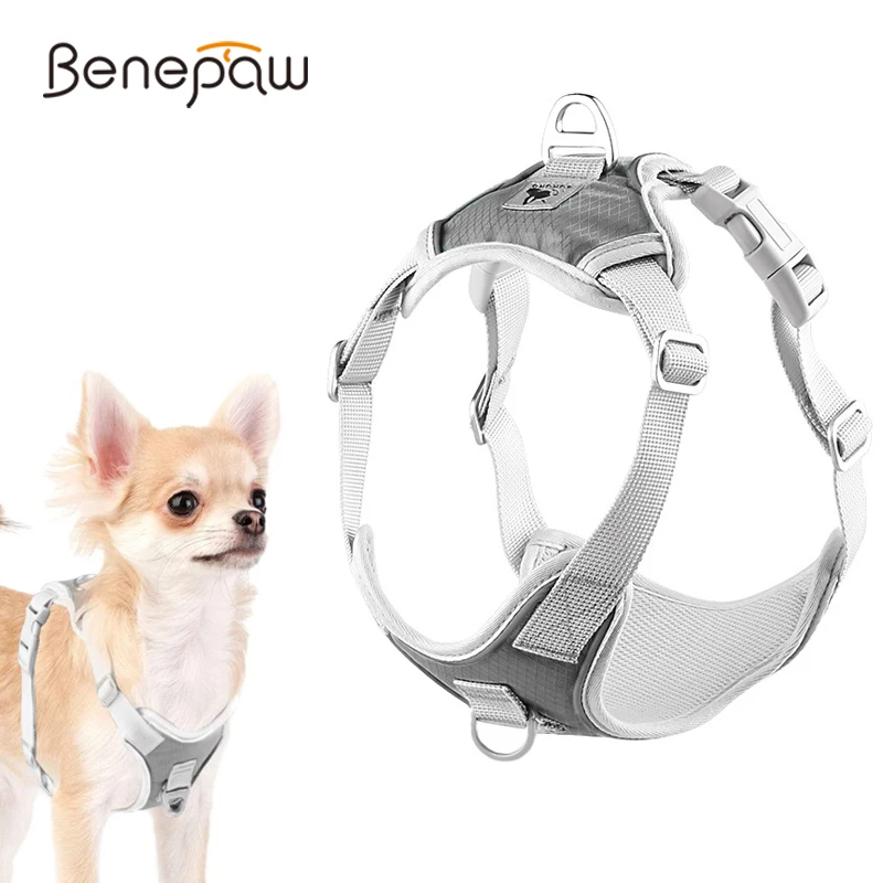 

Benepaw Comfortable No Pull Dog Harness Sturdy Reflective Adjustable Breathable Padded Pet Puppy Vest For Small Medium Dogs