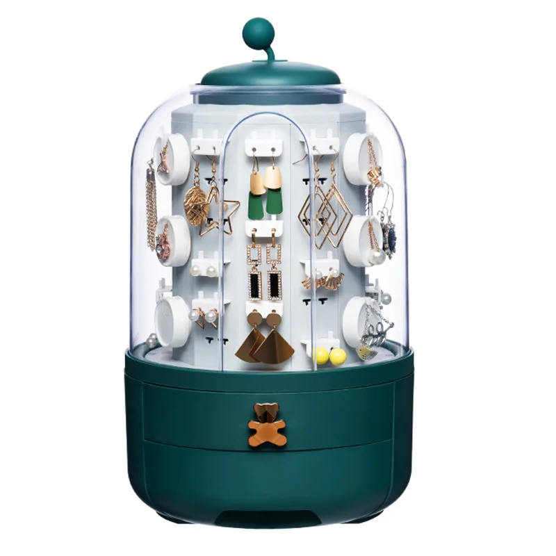 360 Rotating Makeup &Amp; Jewelry Organizer Storage Box