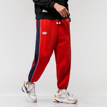 

20 Spring japanese plus size hit color casual red P57 mens pants casual brand pant for men