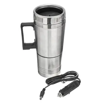

12v 300ml Portable in Car Coffee Maker Tea Pot Vehicle Thermos Heating Cup Lid