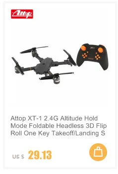 Attop XT-1 2,4 г режим удержания высоты складной Безголовый 3D откидной рулон один ключ Взлет/посадка переключатель скорости RC Квадрокоптер Гц