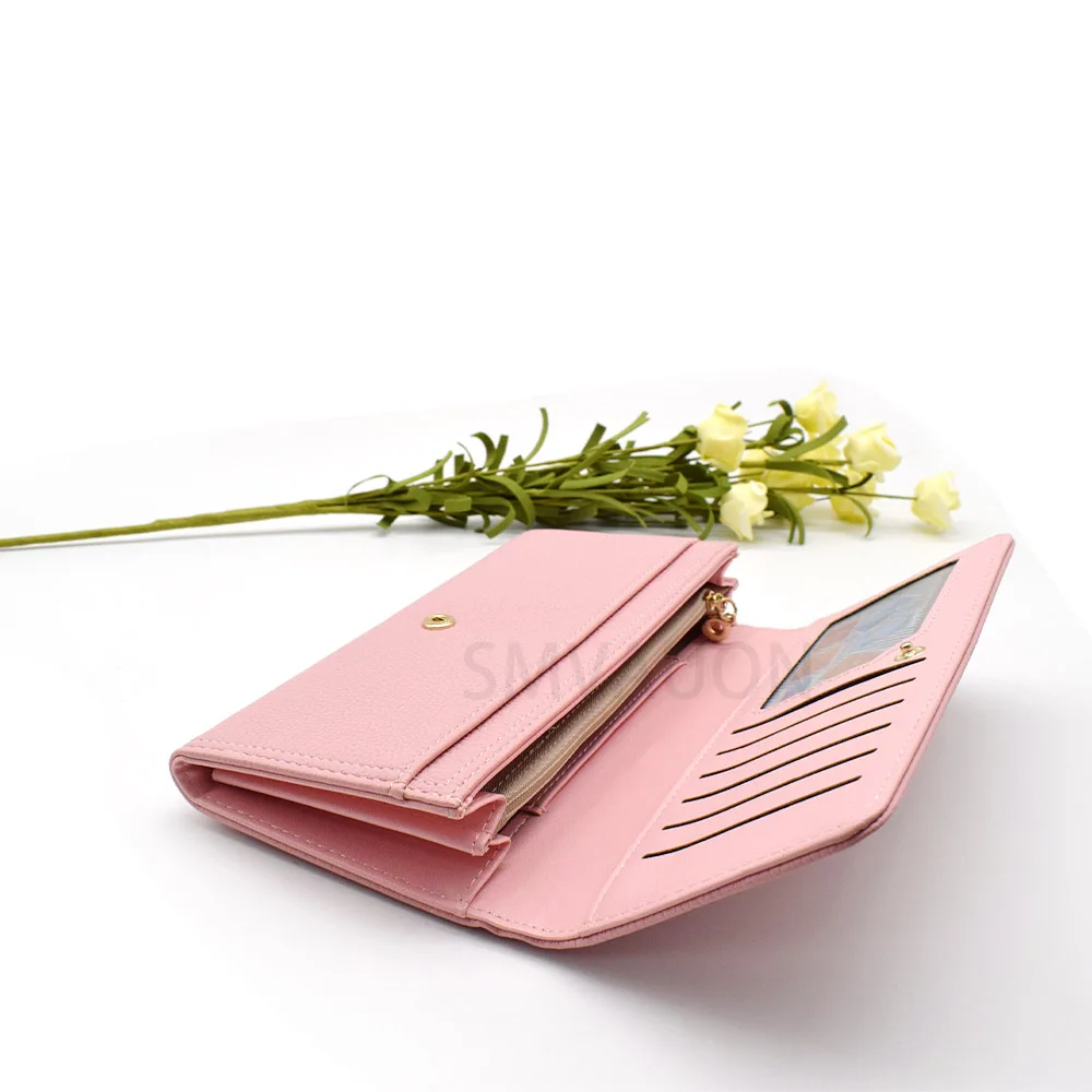 Christmas Present Women Phone Bag Card Holder Handbag Luxury Brand Leather Long Zipper Coin Purses Wallet | Багаж и сумки