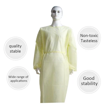 

Fluid Resistant Isolation Gown Disposable Protective Clothing Non-woven Comfortable Disposable Work Protective Suits & Coveralls