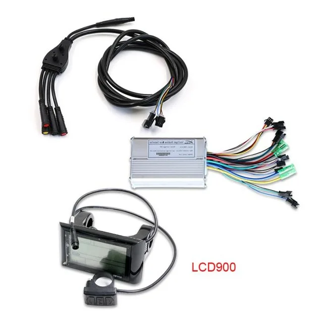 48 В 20A S900LCD контроллер резервного заряда с led-дисплеем набор Электрический велосипед большой дисплей экран E велосипед MTB контроллер конверсионные аксессуары - Цвет: 48V LCD900 display