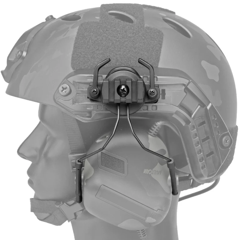 Tactical Headset Rail Adapter Headset Bracket Headphone Mount Stand For 19 21mm Helmet Rail Helmet Accessories